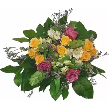 umělá květina Kytice oranžové trsovky