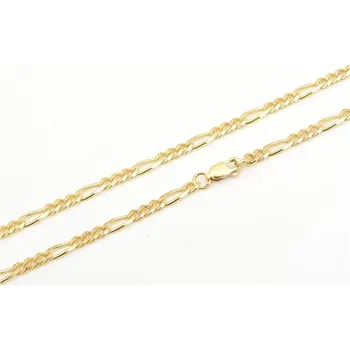 Řetízek Stříbrný pozlacený řetízek figaro 55 cm STRR0476F + dárek zdarma