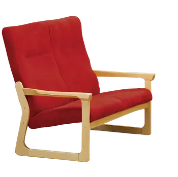 Sedací souprava BE - 2 dvojkřeslo, koženka ROXA 6.50 - koženka červená