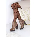 CAMO Kotníkové boty na podpatku 4019-2KH Velikost: 38