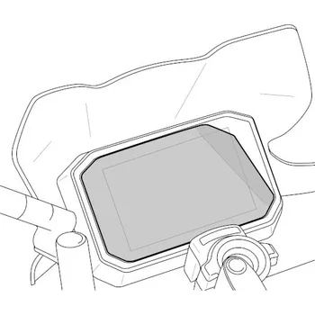 Polep vozidla PUIG Španělsko Yamaha ochranná fólie na displej Dashboard protector 21554W Puig