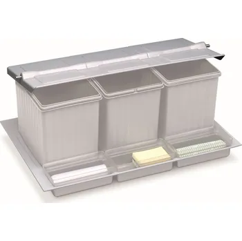 Odpadkový koš GOLLINUCCI Příslušenství kryt pro Sistema 900mm 3 kryty šedá (GOLLINUCCI Příslušenství kryt pro Sistema 900mm 3 kryty šedá)