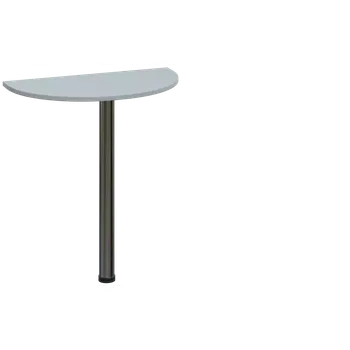 Stolová podnož EJD 2 - 70 přístavba jednací, kovová podnož chrom, síla desky 25 mm, široká 700 mm, šedá