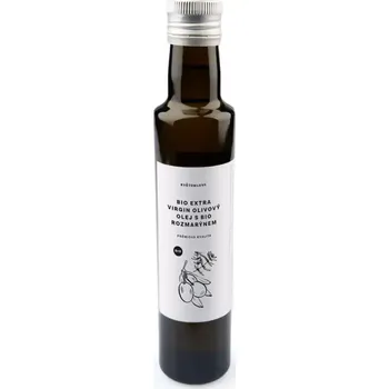 Rostlinný olej Květomluva bio Extra Virgin olivový olej s rozmarýnem 250 ml