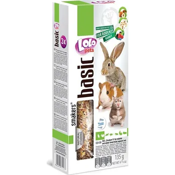 Krmivo pro hlodavce Tyčky LOLO PETS Basic mix pro hlodavce 135g (3ks)