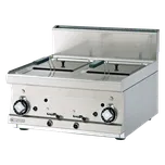 Fritéza plynová dvojitá 0,75 kW/l, 8+8 l bez podestavby | RM - F2/8T-66G