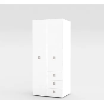 Šatní skříň Skříň Rea Teeny 80cm - Skříň dvoudvéřová se šuplíky