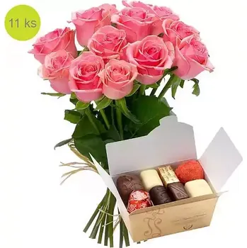 umělá květina Kytice růží Romantický vánek