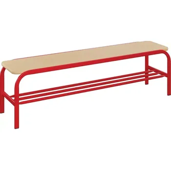 Zahradní lavice SLX 160 lavička šatní RAL 3002 - červená