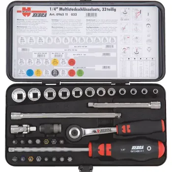 Klíč WURTH SADA MULTI NÁSTRČNÝCH KLÍČŮ 1/4" (Sada multi nástrč. klíčů 1/4", 33 ks)