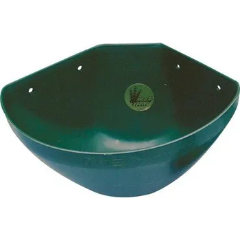 krmítko pro hospodářská zvířata Rohový krmný žlab OK PLAST pro koně 16ltr.