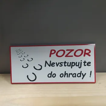 Domovní cedule Cedulka na box/ohradu Velikost: 2