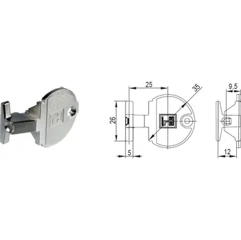 LEHMANN Protikus 5155 na posuvné dveře 515.04 (LEHMANN Protikus 5155 na posuvné dveře 515.04)