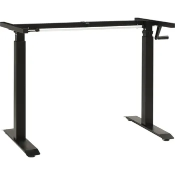 Psací stůl vidaXL Výškově nastavitelný rám stolu ruční ovládání [321718] Barva: Černá