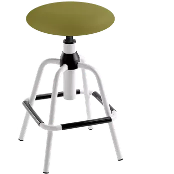 Stolička LZ 02 - 12 - K, stolička, výška sezení 58-75 cm, koženka SILVERTEX - koženka olivová 30513