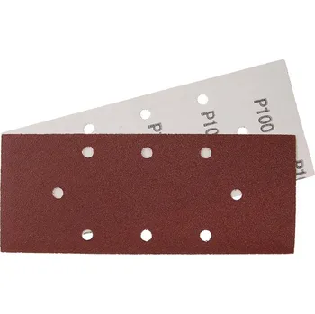 Brusný papír 5ks P100 8-otvorů papír brusný 93x230mm 21743