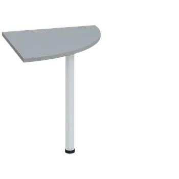 Stolová podnož LS 27 - 7 deska spojovací, kovová podnož bílá, síla desky 25 mm, široká 700 mm, šedá