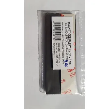 Dekorativní magnet Magnetické pásky 1,5x8 cm se samolepkou. v balení 4 ks. Možno stříhat !