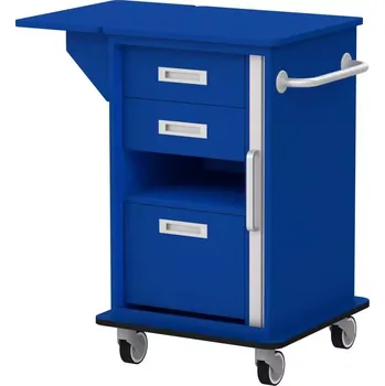 VIZITA 02 R mobilní vozík vizitový, korpus královská modř, čílka královská modř