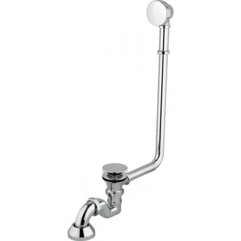 Sifon BESCO - Celokovový vanový sifon s přepadem - Barva - Zlatá VANSWPRZZLO