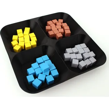 Příslušenství k deskovým hrám Myší Doupě Čtyrmiska - univerzální miska na žetony Barva: Černá