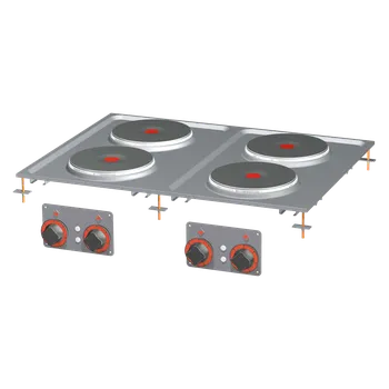 Sporák Sporák drop-in elektrická 4x drop-in plotýnka 400 V | RM - PCD-68ET