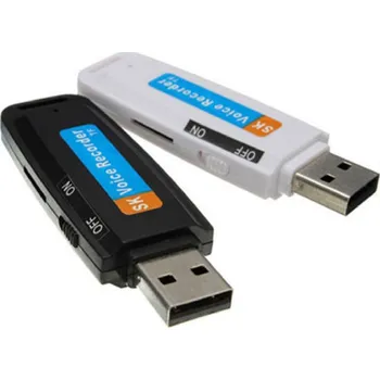 Diktafon Mini USB diktafon, hlasový záznamník Barva: Bílá