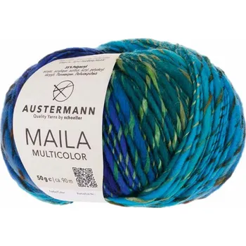 Příze Austermann Maila multicolor 05 - Lagune (Efektní příze Maila multicolor)
