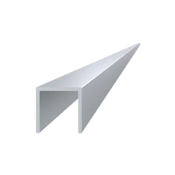 Stavební profil KVN ALUMINIUM U profil 25x25mm,dĺžka 6000mm, materiál EN AW-6060 T66, prírodný hliník bez povrchovej úpravy, cena za kus