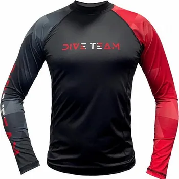 Rashguard Pánské lycrové triko DIVE TEAM MAN, dlouhý rukáv - 3XL