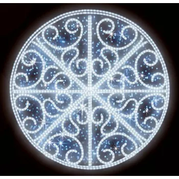 Vánoční světelný řetěz Polamp POL-0046 - 2D dekorace - Kruhová ozdoba - Ø100cm