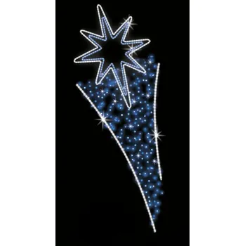 Vánoční světelný řetěz Polamp POL-1274 - 2D dekorace - Ozdoba sloupů - 250 x 100 cm