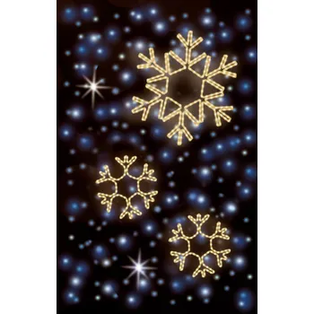 Vánoční světelný řetěz Polamp POL-0253 - 2D dekorace - Převisy - 155 x 85 cm