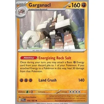 Karetní hra Pokémon PAR 104/182 Garganacl - Paradox Rift Stav: Near Mint, Verze: HOLO