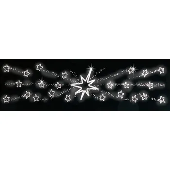 Vánoční světelný řetěz Polamp POL-0336 - 2D dekorace - Převisy - 100 x 600 cm