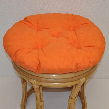 Podsedák Nábytek PEGAS Polstr na ratanovou taburetku průměr 40 cm - oranžový melír