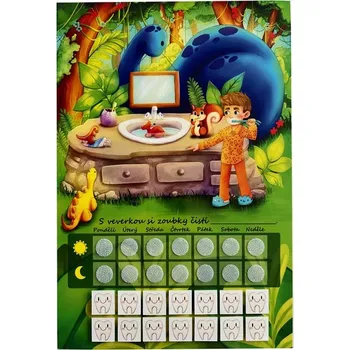 Motivační tabulka Chlapeček a dinosauři