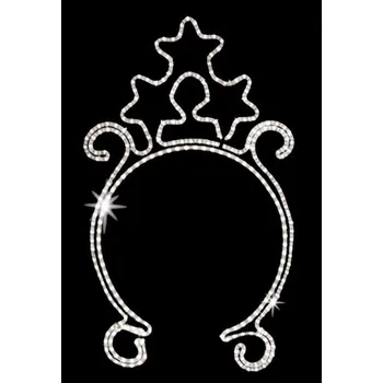 Vánoční světelný řetěz Polamp POL-0528 - 2D dekorace - Symetrické ozdoby sloupů - 100 x 100 cm