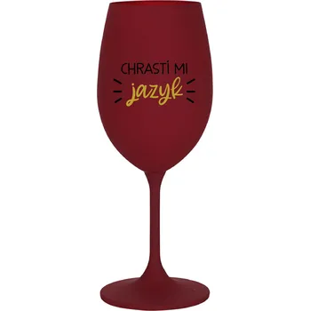 Sklenice CHRASTÍ MI JAZYK - bordo sklenice na víno 350 ml