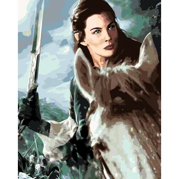 ZUTY Malování podle čísel - ARWEN NA KONI (PÁN PRSTENŮ) Rozměr: 40x50 cm, Rámování: bez rámu a bez vypnutí plátna