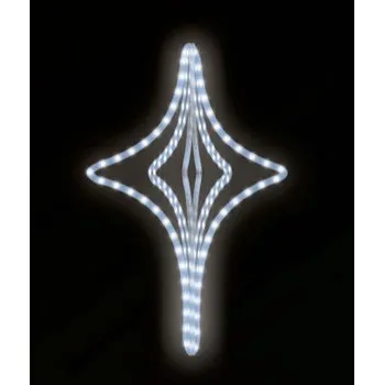 Vánoční světelný řetěz Polamp POL-1600 - 3D dekorace - Závěsná hvězda - Ø150cm