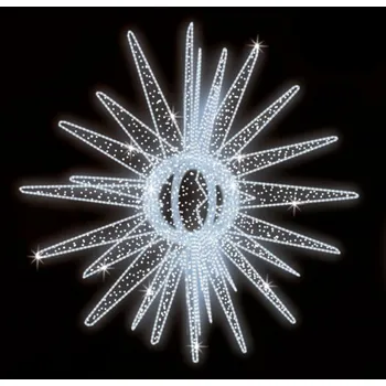 Vánoční světelný řetěz Polamp POL-0631 - 3D dekorace - Závěsná hvězda - Ø 150 cm