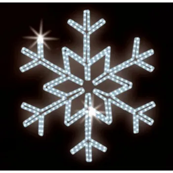 Vánoční světelný řetěz Polamp POL-0014 - 2D dekorace - Vločka - Ø 100 cm