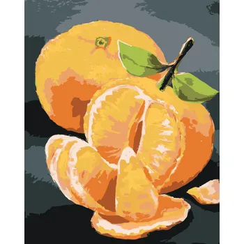 ZUTY Malování podle čísel - DVA POMERANČE (MYROSLAVA VOLOSCHUK) Rozměr: 40x50 cm, Rámování: bez rámu a bez vypnutí plátna