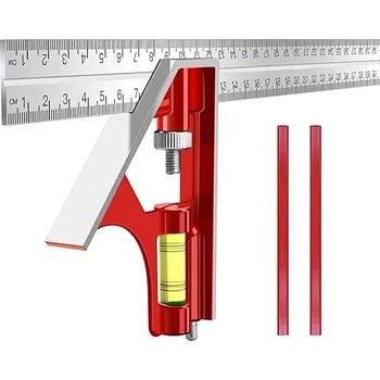 Posuvné měřítko Kombinovaný úhloměr 300 mm se dvěma tužkami