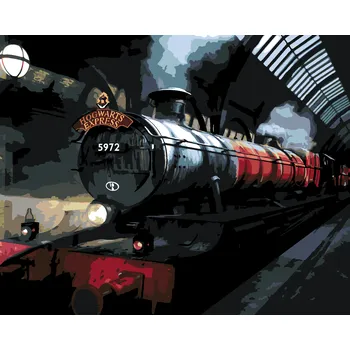 ZUTY Malování podle čísel - BRADAVICKÝ EXPRES V NOCI (HARRY POTTER) Rozměr: 40x50 cm, Rámování: bez rámu a bez vypnutí plátna