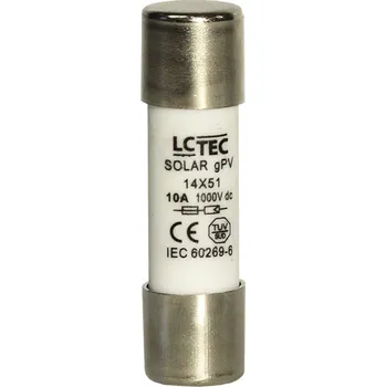 Autopojistky LC TEC Pojistkové vložky 14x51 gPV pro FV systémy Jmenovitý proud: 12A