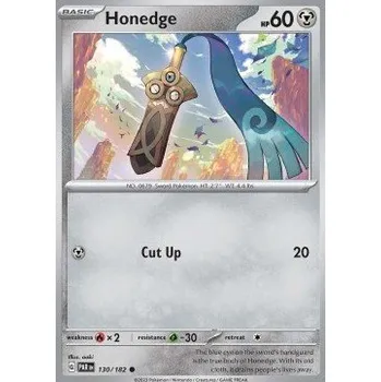 Sběratelská karetní hra Pokémon PAR 130/182 Honedge - Paradox Rift Stav: Near Mint, Verze: REVERSE HOLO