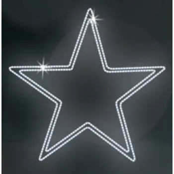 Vánoční světelný řetěz Polamp POL-0033 - 2D dekorace - Hvězda - Ø75cm