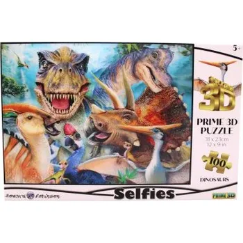 Puzzle Puzzle 3D 100 dílků Dino selfie